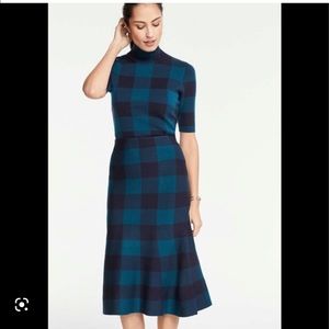 Ann Taylor plaid skirt set